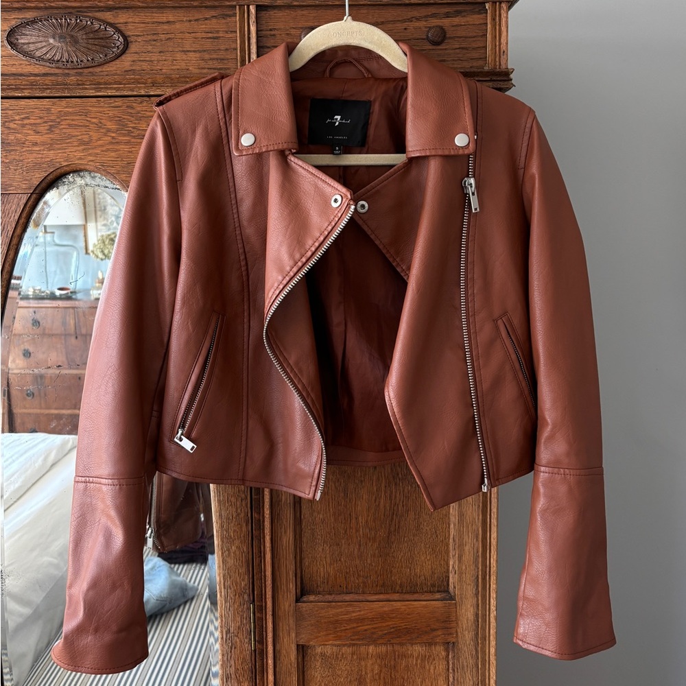 7 For All Mankind faux leather jacket